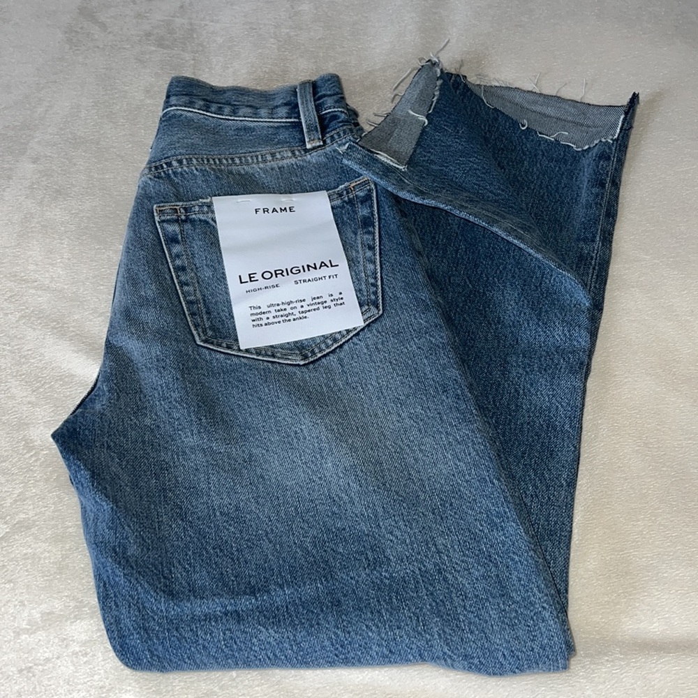 NWT Frame Le Original Front Cuff Jeans Size 24